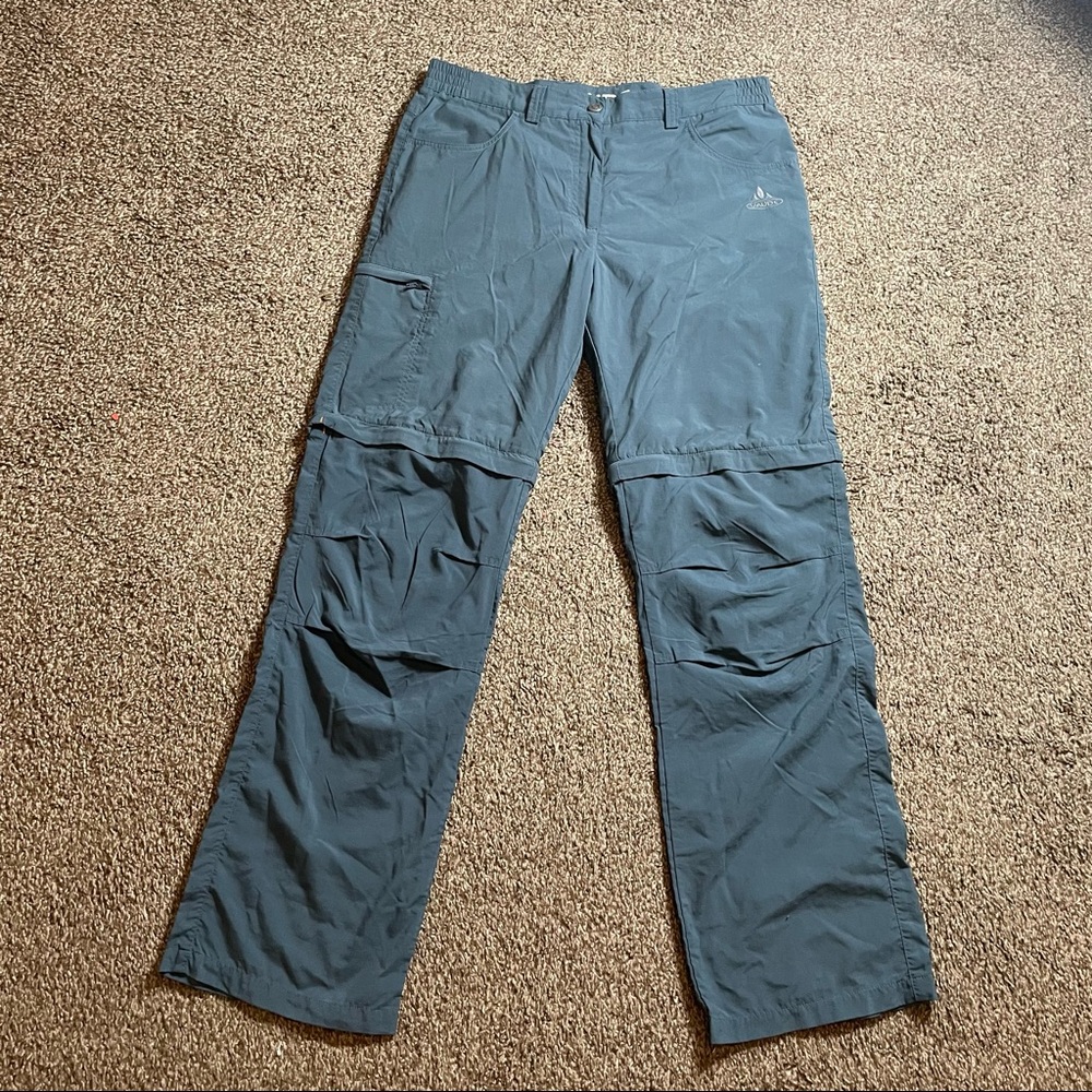 Vaude Hiking Pants Forest Obsidian Trousers Zip-Off  40 In Waist/ 41.5 Length